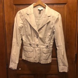 Ann Taylor Loft size 4 Khaki spring jacket